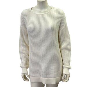 Michael Kors Women's Knit Pullover Sweater Bone White Size M NWT
